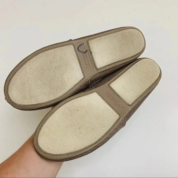 Vince Perforated Leather Loafers - Picture 7 of 8
